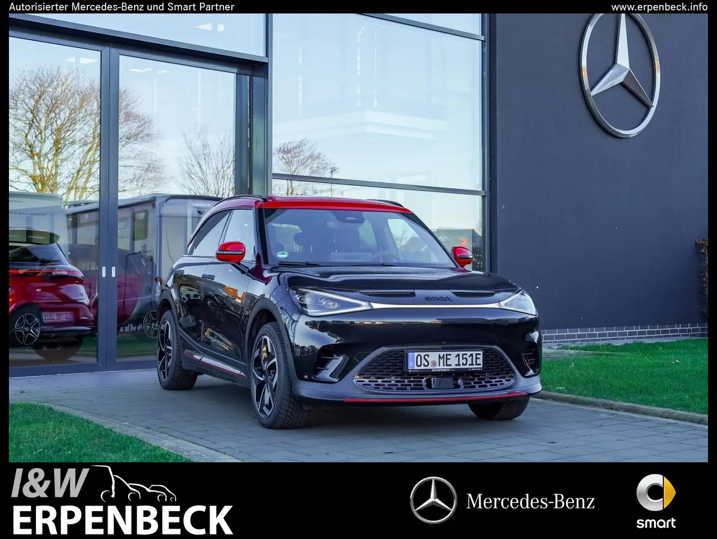smart #1 #1 Brabus 4WD PANO/ABSTAND/BEATS/LED/TOTW Чорний - 1