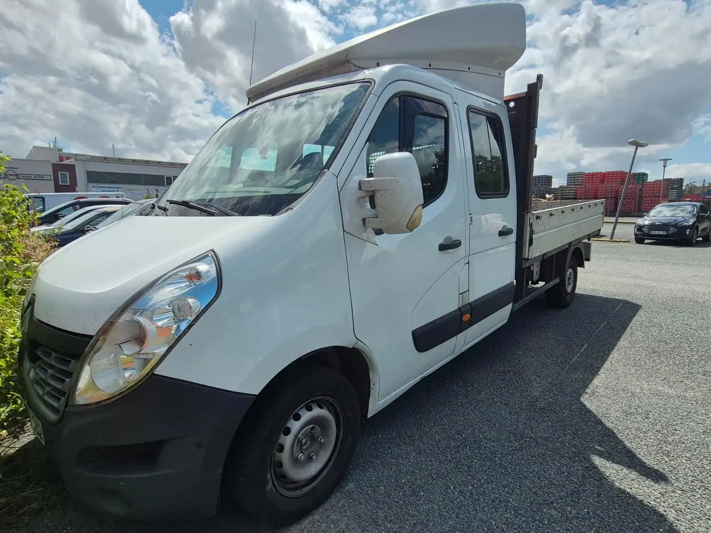 Renault Master III Pritsche Doka L4H1 3,5t Klima 7 Sitze Weiß - 2