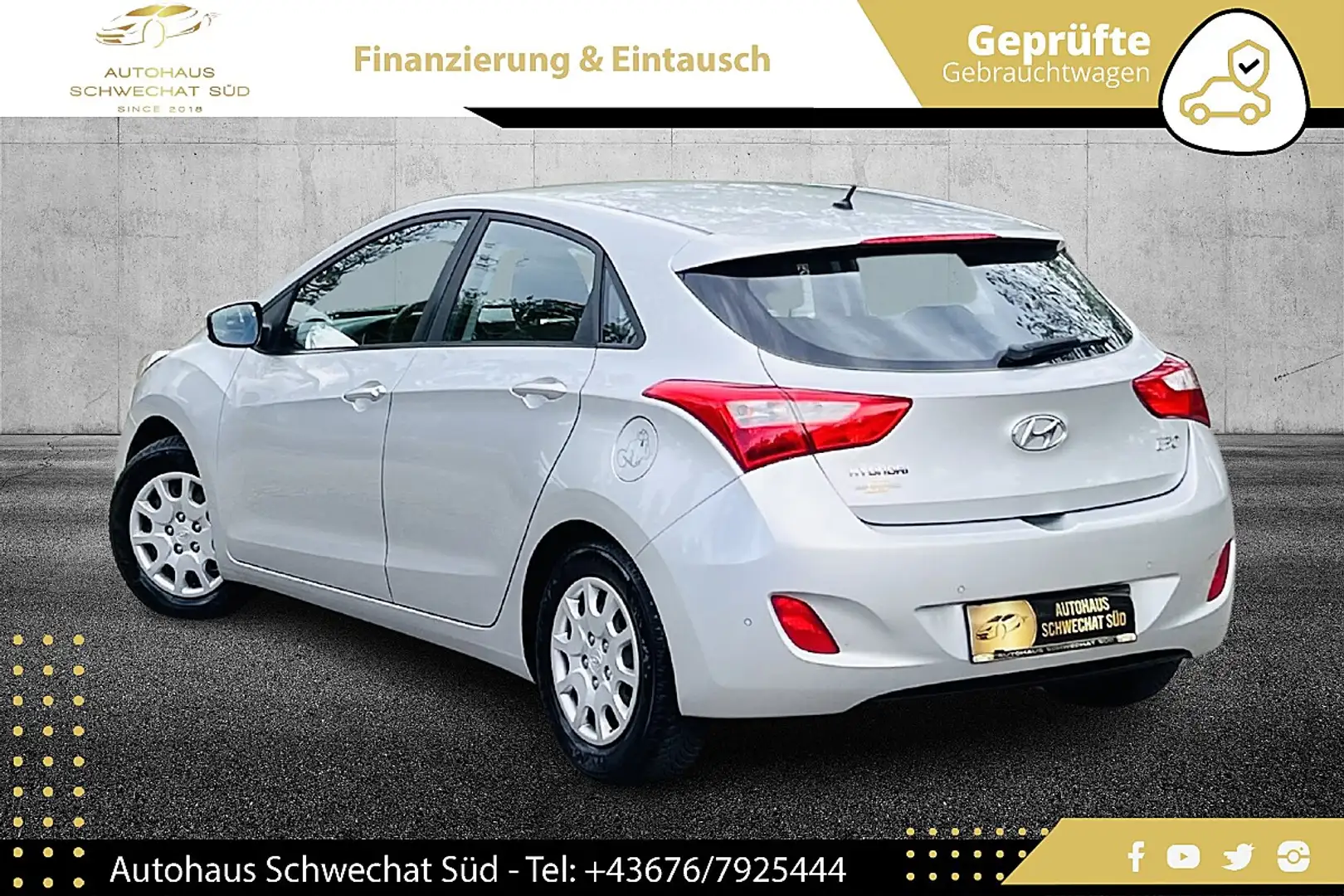 Hyundai i30 1,4 CVVT Europe Plus //TOP-ZUSTAND//KLIMA//PDC/... Silber - 2
