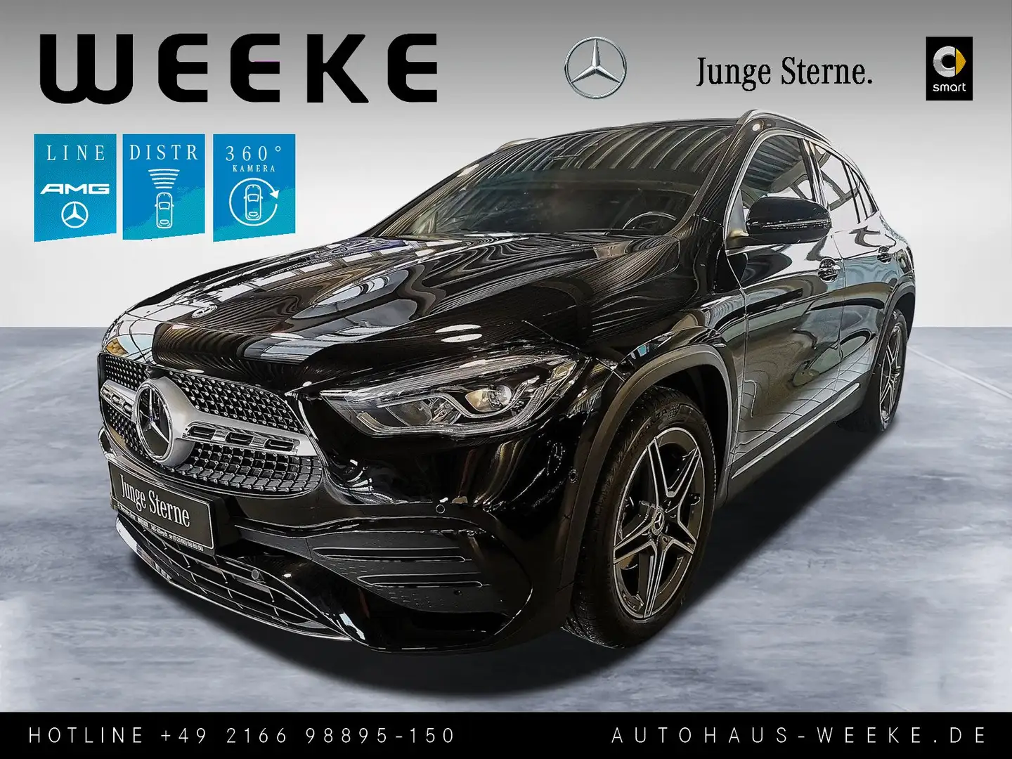 Mercedes-Benz GLA 180 AMG Line DISTRONIC+360KAMERA+KEYLESS-GO+ Noir - 1