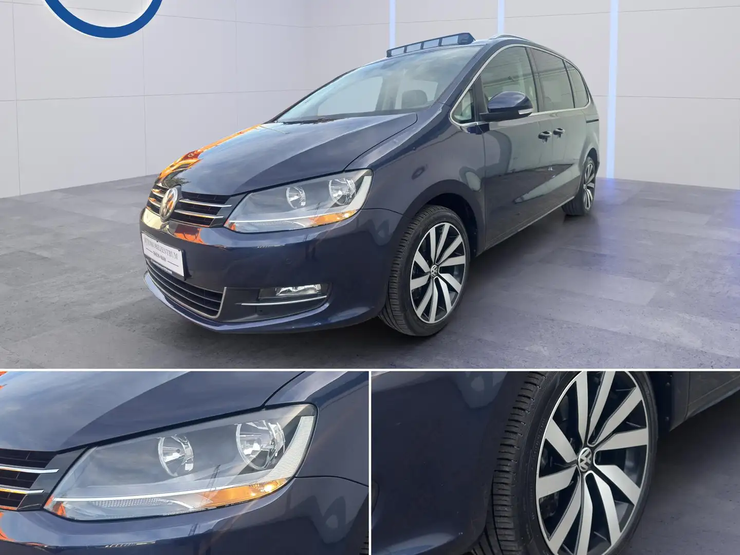 Volkswagen Sharan HIGHLINE 7-S/DSG/DCC/ACC/PANO/LEDER/AHK STHZG Blau - 2