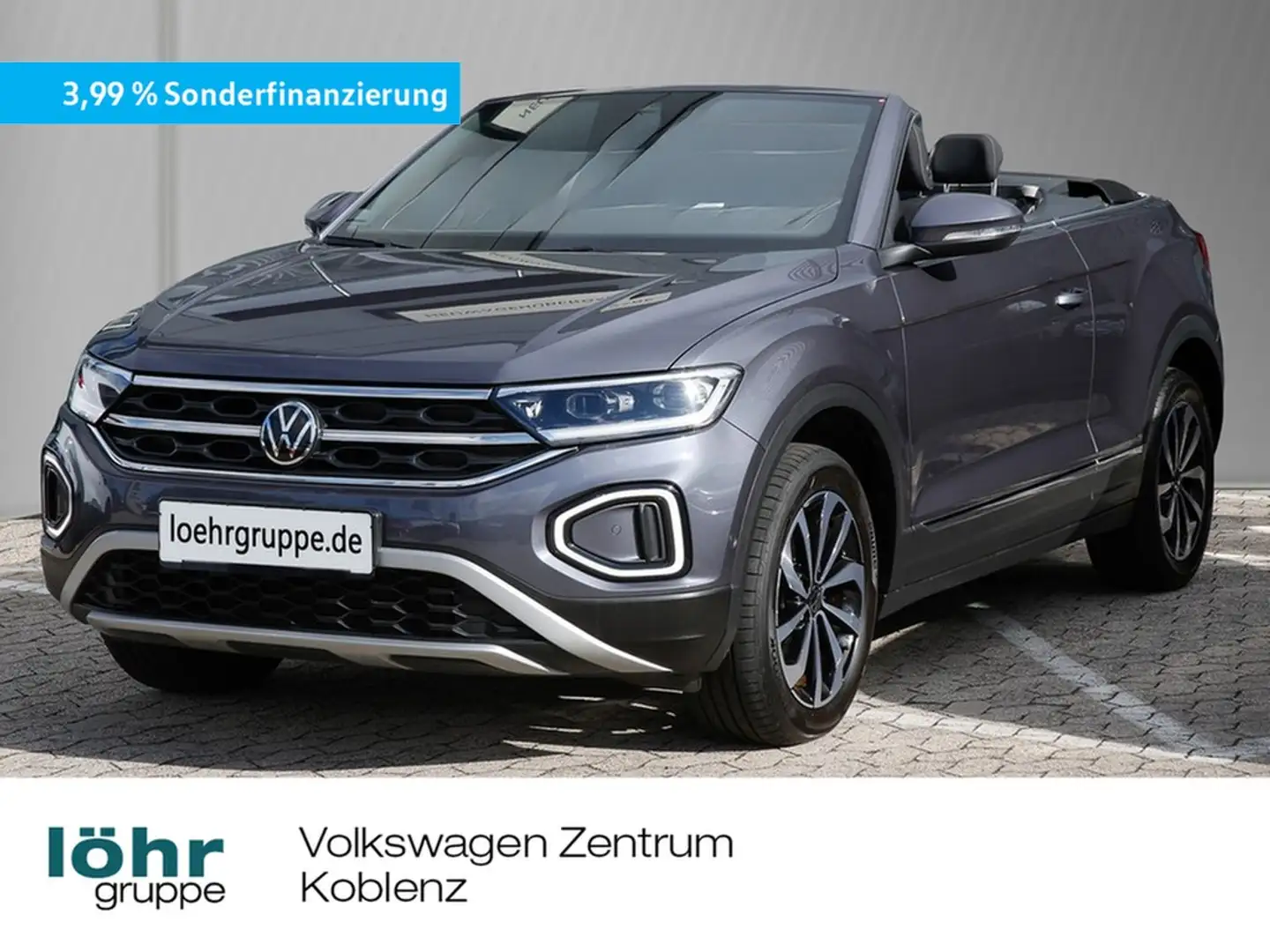 Volkswagen T-Roc Cabriolet 1.0 TSI Style AHK/Navi/RFK Grau - 1