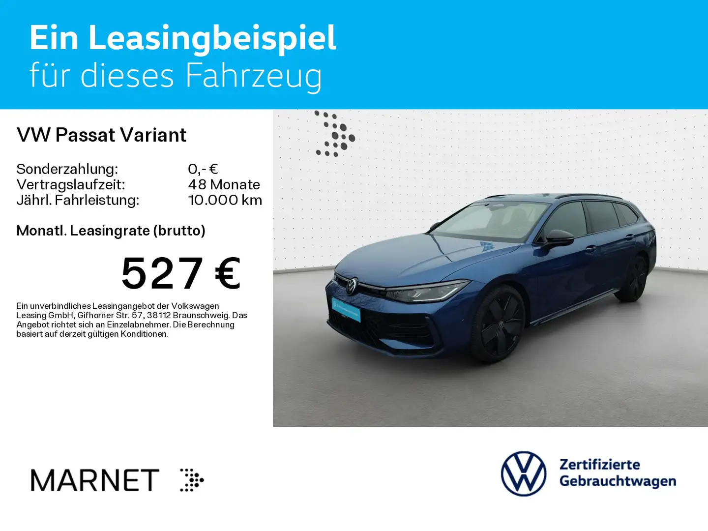 Volkswagen Passat Variant 2.0 TDI DSG R-Line 4Motion Black Blau - 2