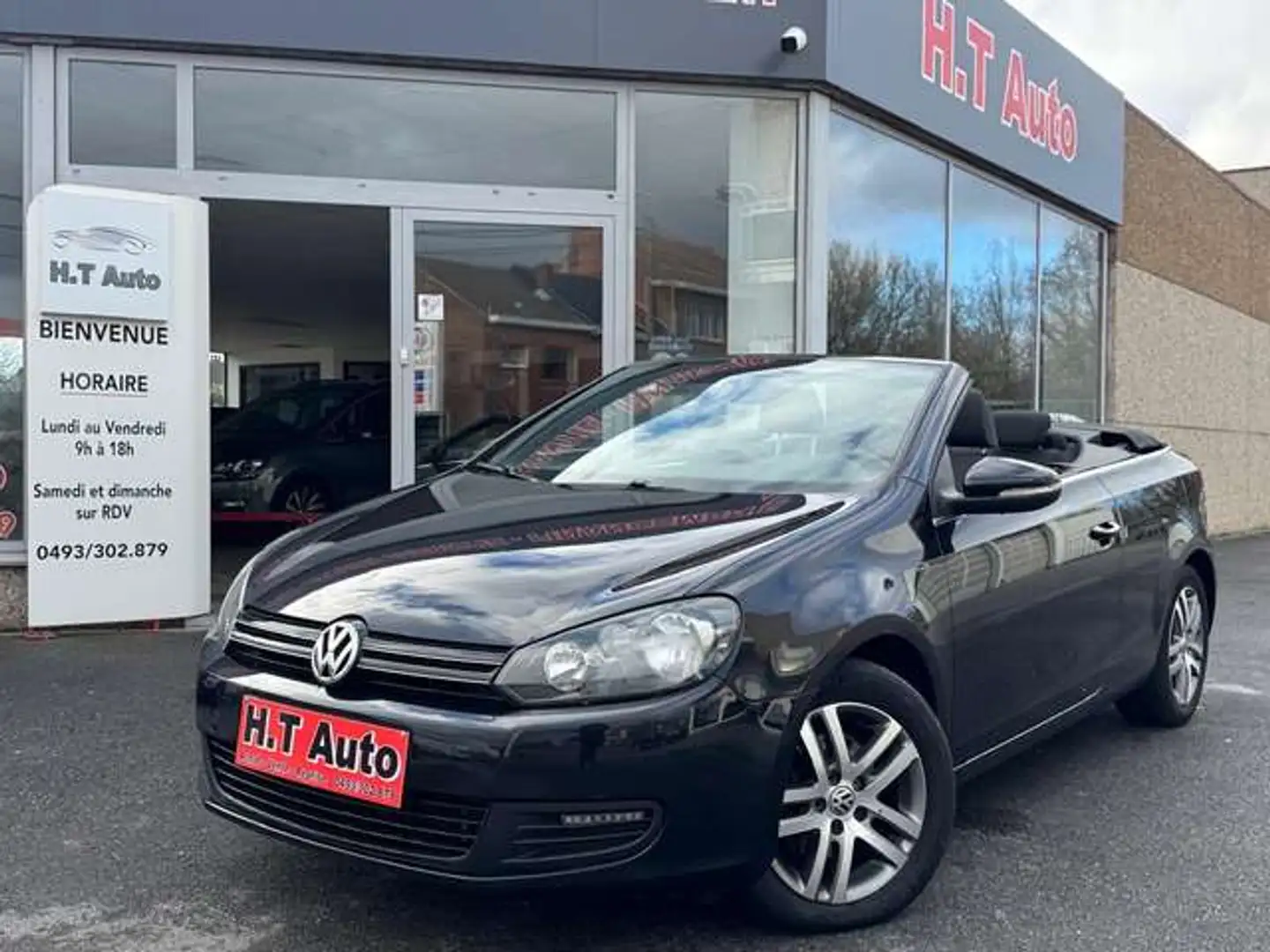 Volkswagen Golf Cabriolet 6 1.6 CR TDi/Euro5/Airco/Jantes!!! Schwarz - 1
