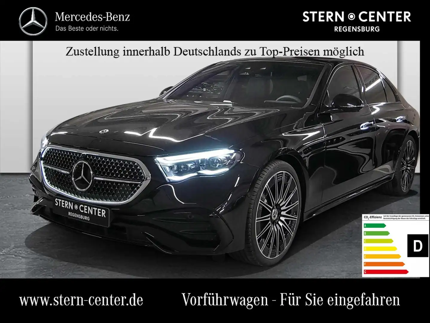 Mercedes-Benz E 200 d Limo+AMG+DISTRONIC+DIGITAL LIGHT+PANO+++ Schwarz - 1