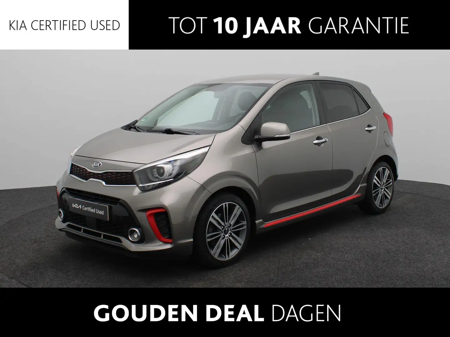 Kia Picanto 1.2 CVVT GT-Line | Navigatie | Climate Control | L Gris - 1