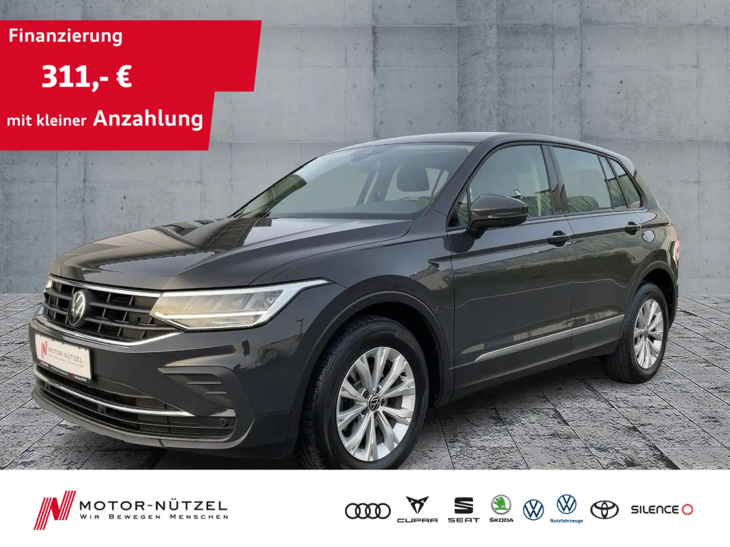 Volkswagen Tiguan 2.0 TDI LED+NAVI+BT+DAB+SHZ+PDC+KLIMA+AHK Grau - 1
