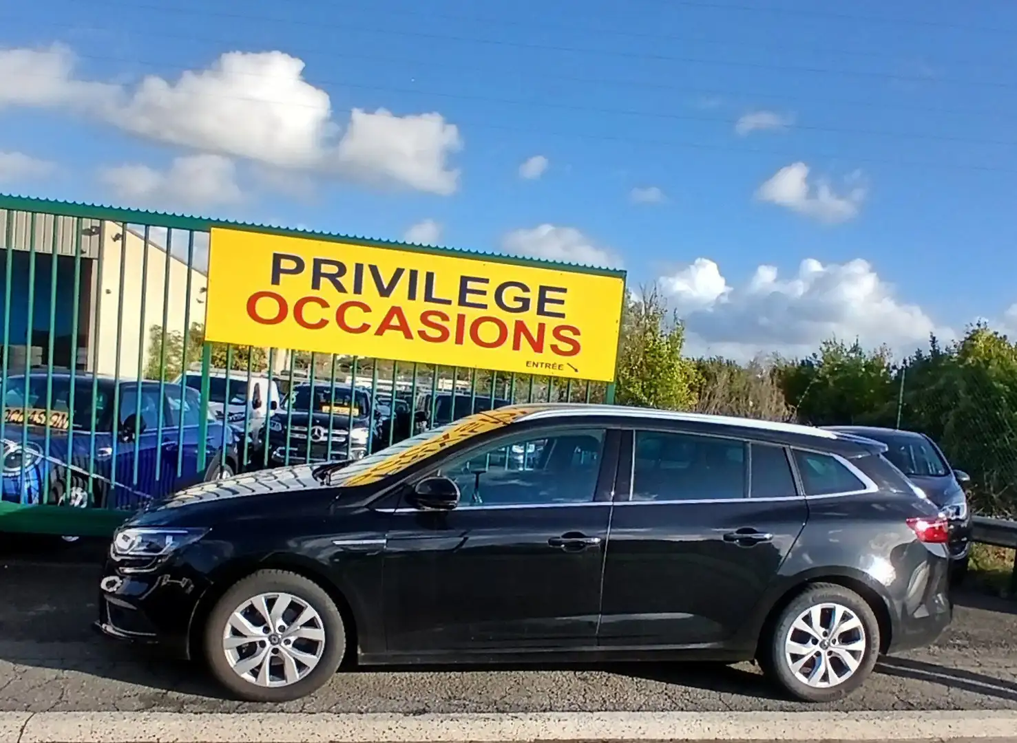 Renault Megane BREAK13TCe140 CV 6 VIT GPS AIRCO JA + TVA Noir - 1