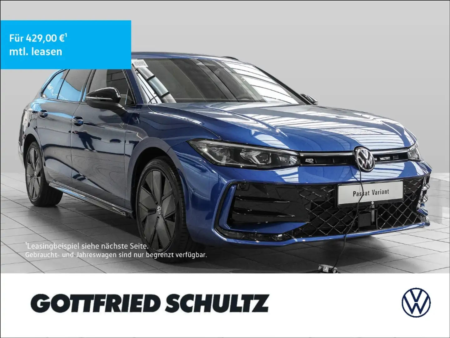 Volkswagen Passat R-Line DSG 1.5 eHybrid 130 kW Black Style Winterrä Blau - 1