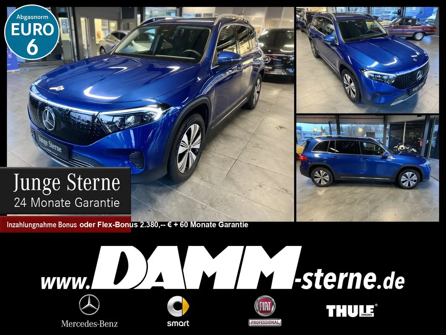 Mercedes-Benz EQB 300 EQB 300 4M Progressive Adv./AHK/360°/WDG/+ Flex Blau - 1