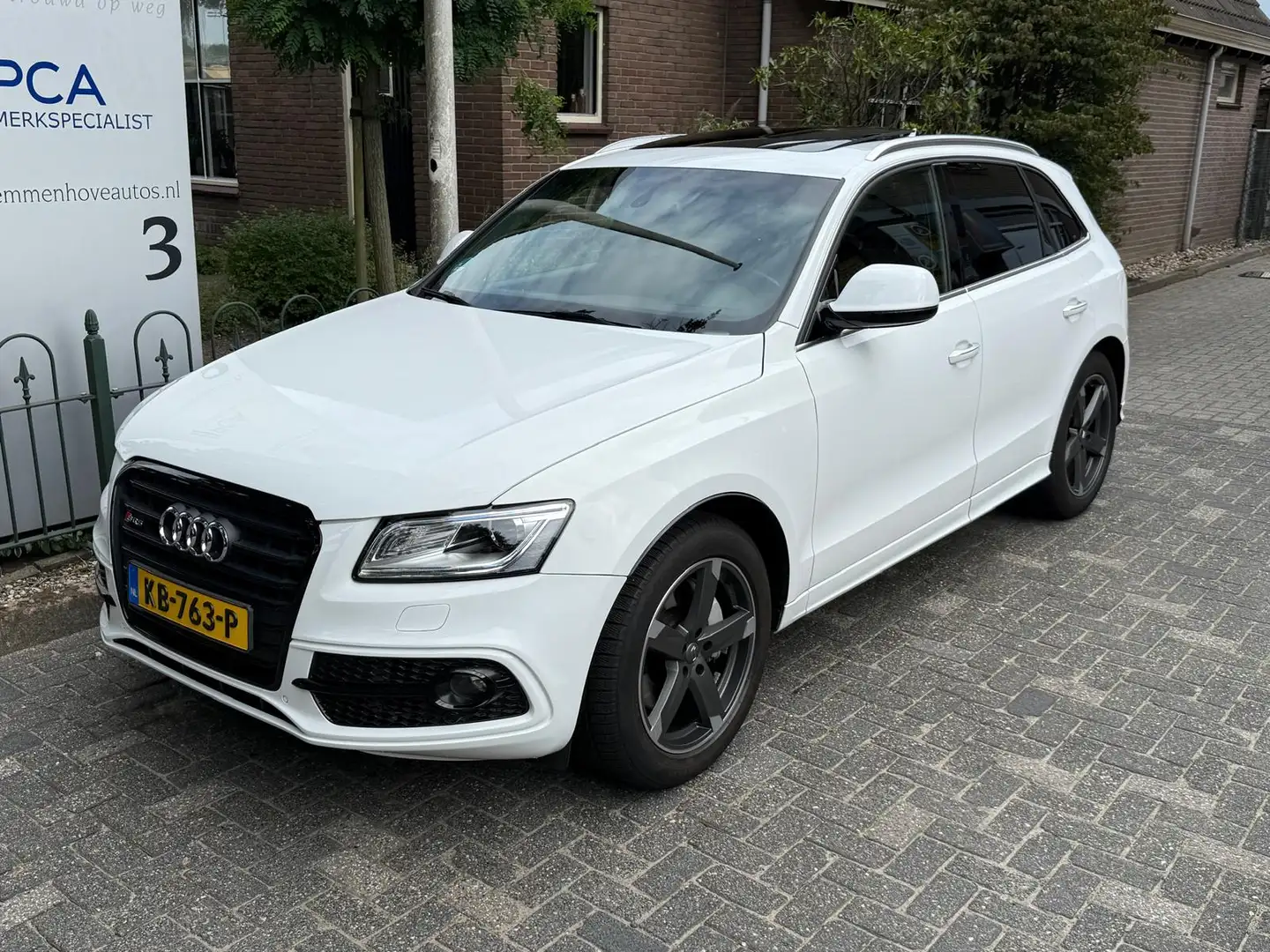 Audi SQ5 3.0 TFSI quattro Pro Line Plus Leer/Panodak/Ecc/Na Weiß - 2