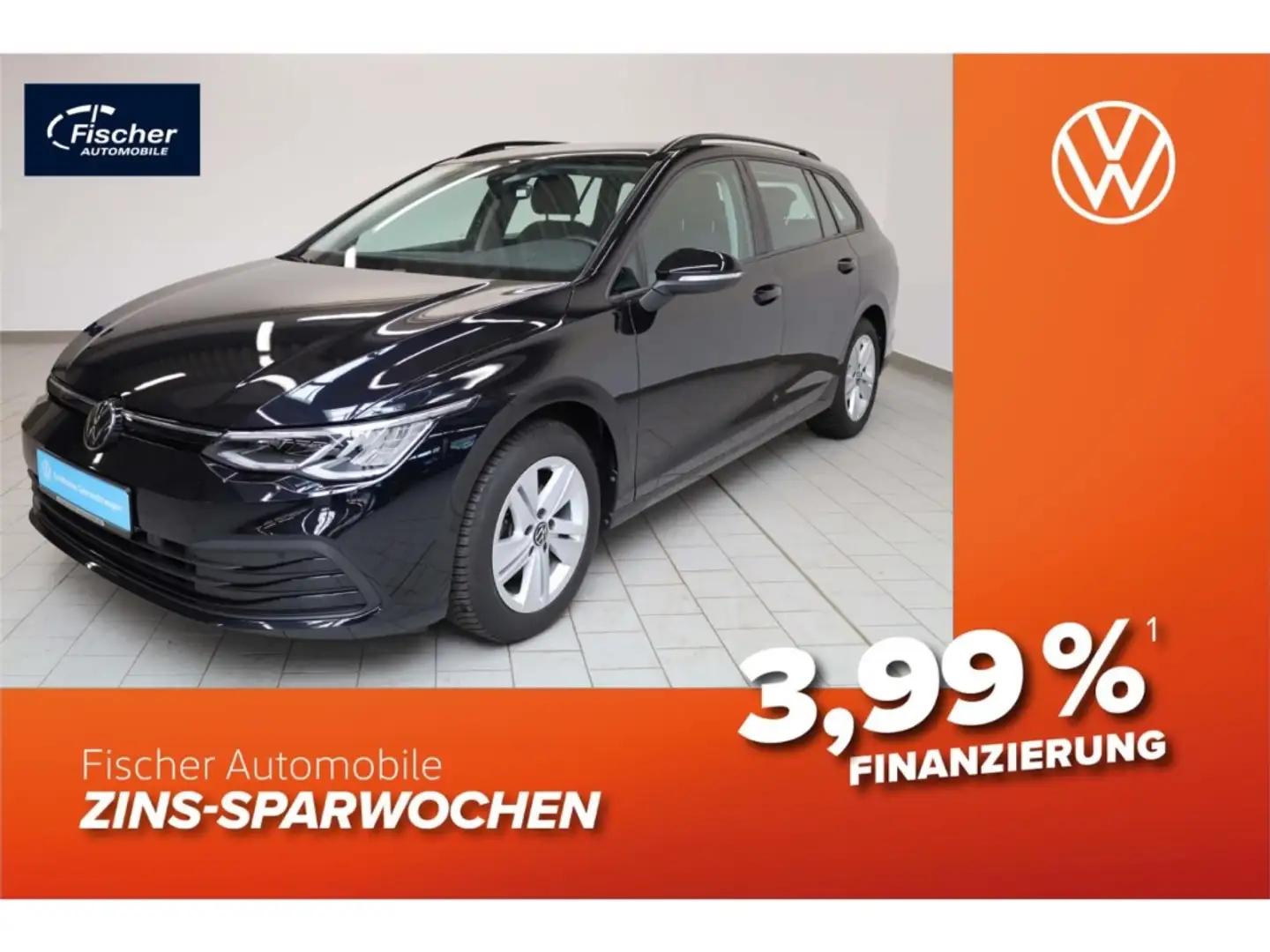 Volkswagen Golf Variant 1.5 eTSI Life DSG AHK/LED/NAV/ACC Schwarz - 1
