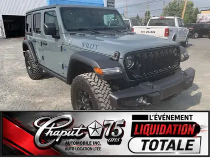 Gray 2025 Jeep Wrangler 4xe SUV / Crossover Four-Wheel Drive Automatic