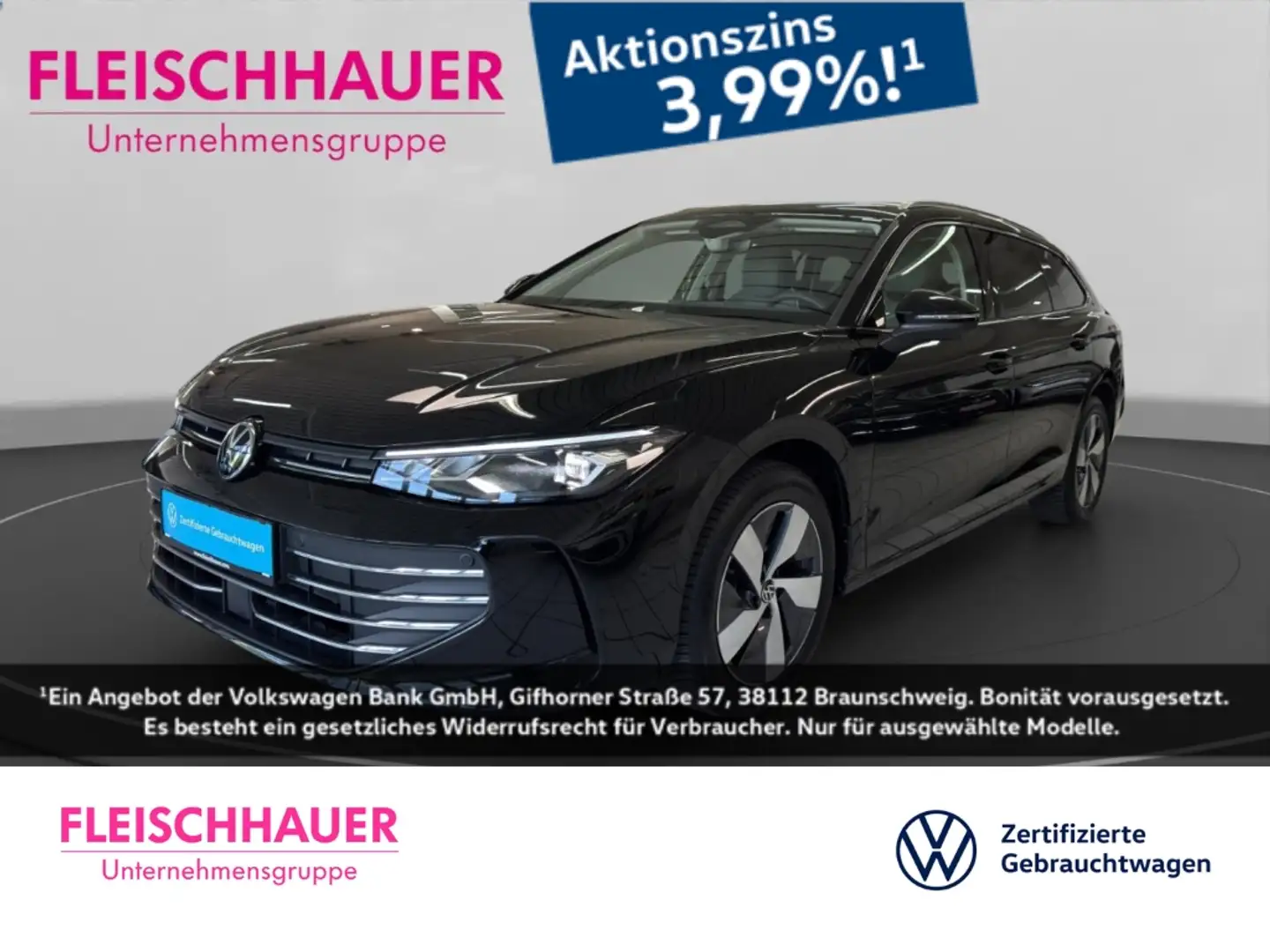 Volkswagen Passat Variant 1.5 eTSI Business LED+AHK+ACC+NAVI+RFK+CARPLAY+SHZ Schwarz - 1