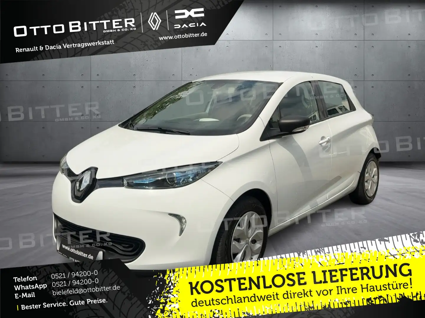 Renault ZOE LIFE Batteriemiete Z.E.40 (41kWh) Blanco - 1