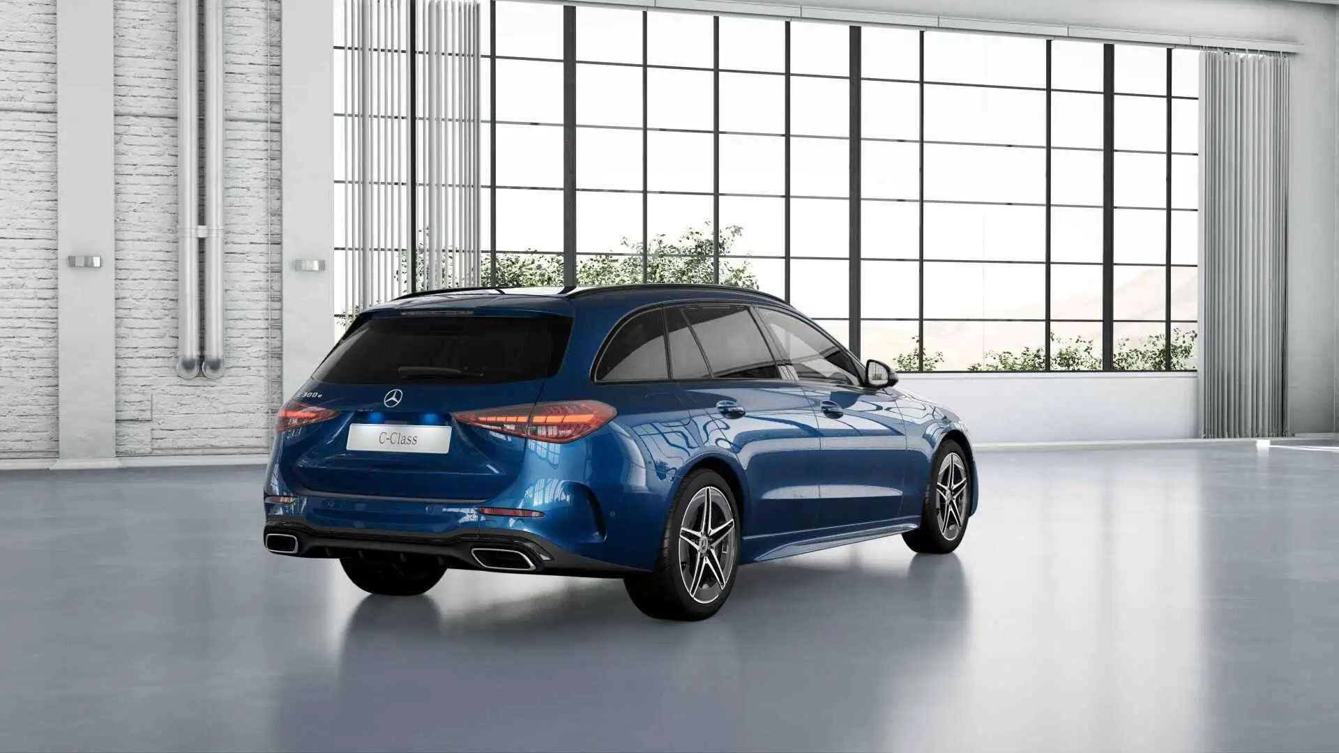 Mercedes-Benz C 300 Estate e Business Solution AMG Синій - 2