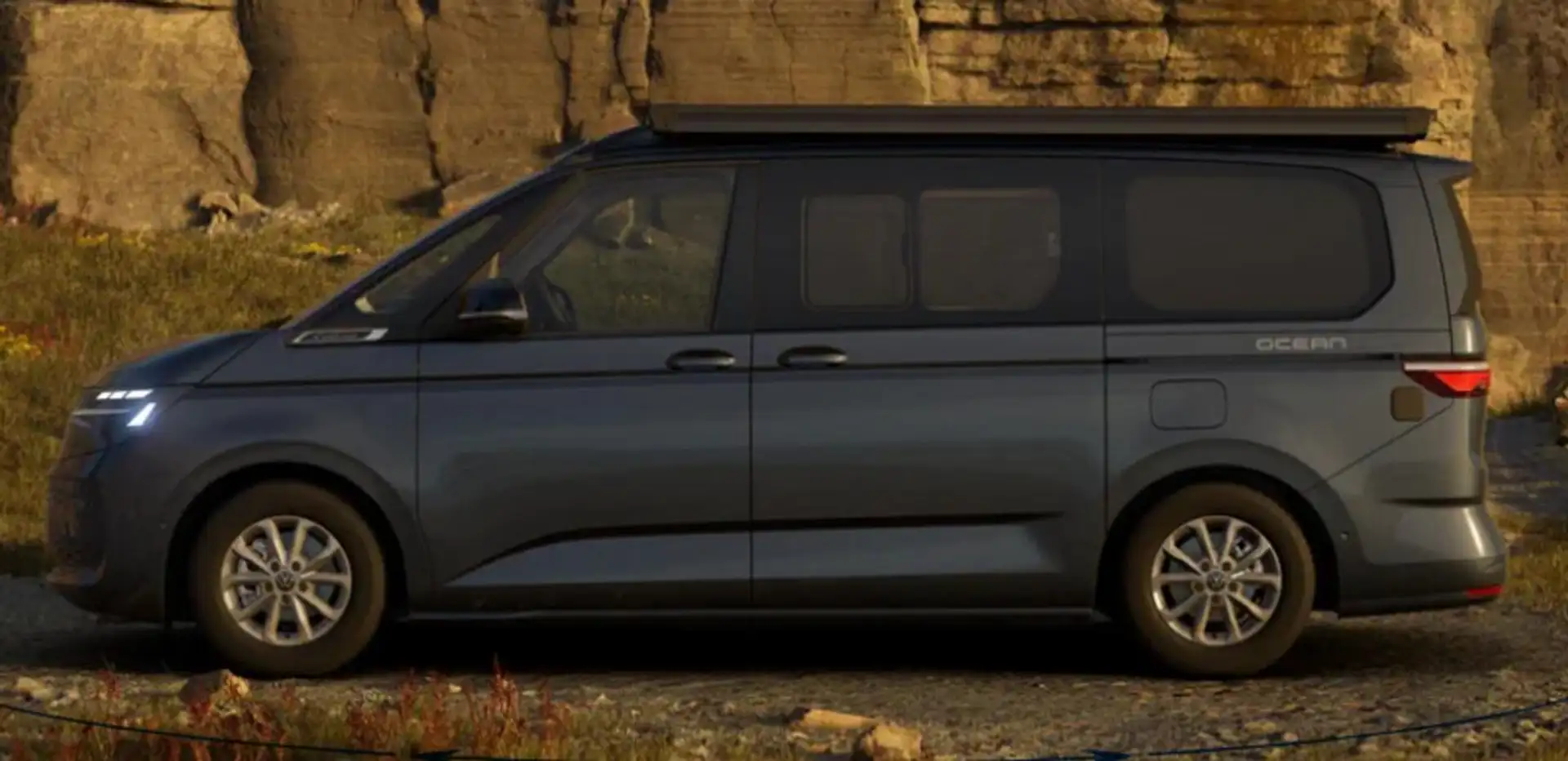 Volkswagen T7 California Ocean AHK Markise ParkP Keyl StHz 110 kW (150 P... Blau - 2