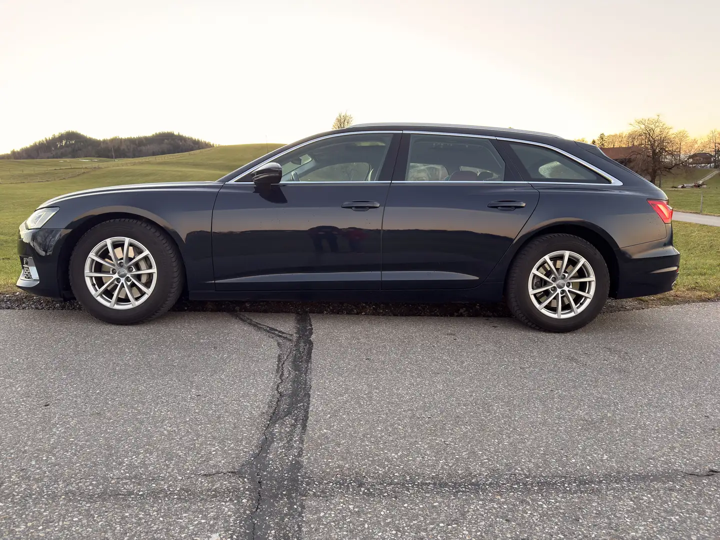 Audi A6 Avant 45 TDI quattro Luftfeder. Top-Ausstattung Blau - 2