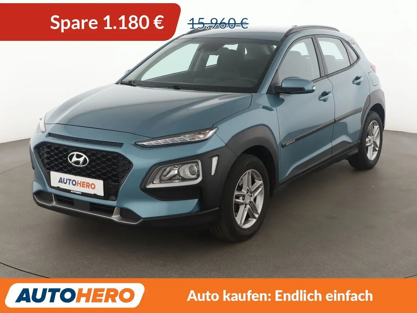 Hyundai KONA 1.0 TGDI Trend 2WD*SPUR*CAM*PDC*SHZ*KLIMA* Blau - 1