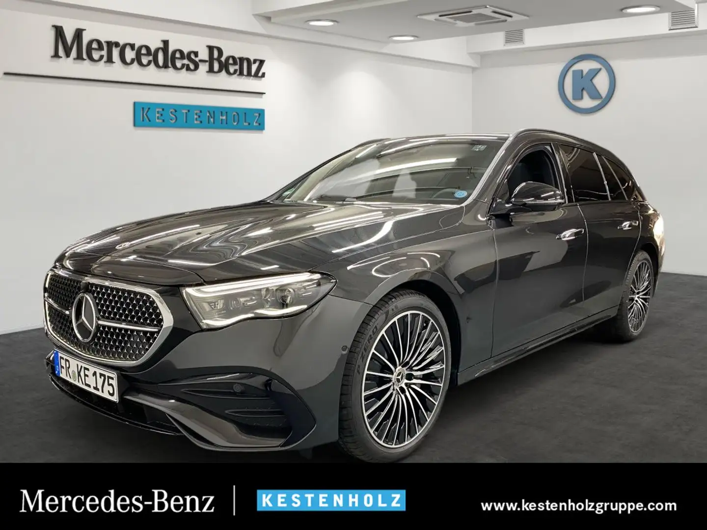 Mercedes-Benz E 450 d T 4Matic AMG+HUD+360°+PANO+AHK+BURMEST Grau - 1