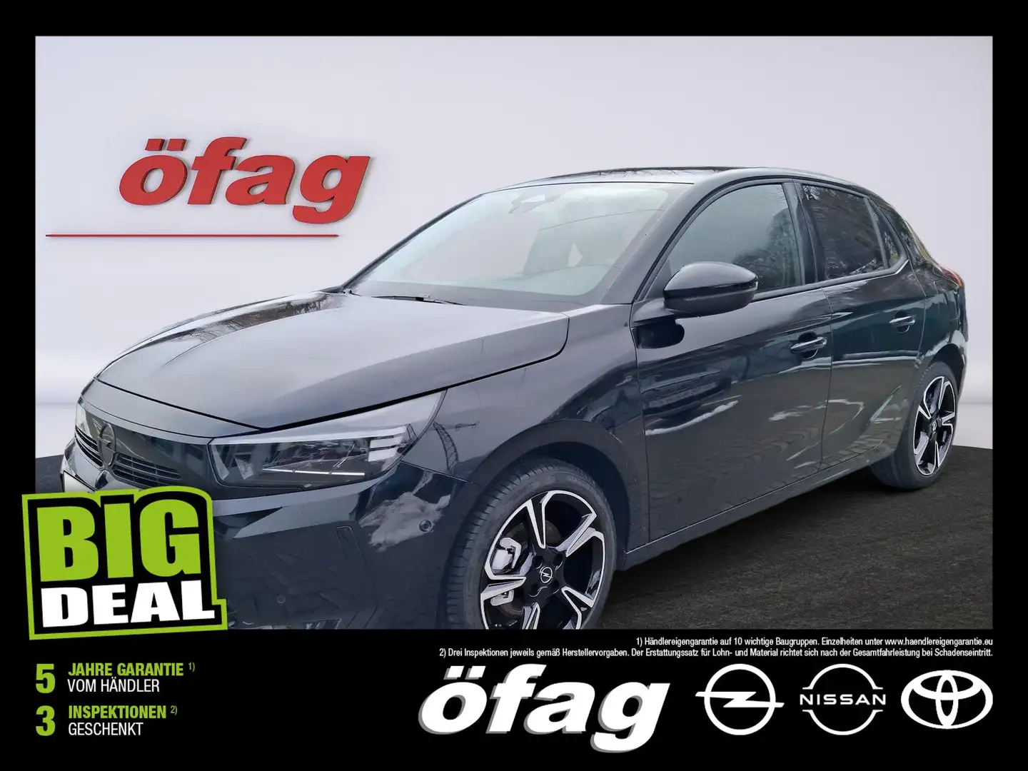 Opel Corsa 1.2 GS Direct Injection Turbo Euro 6.4 LED Schwarz - 1