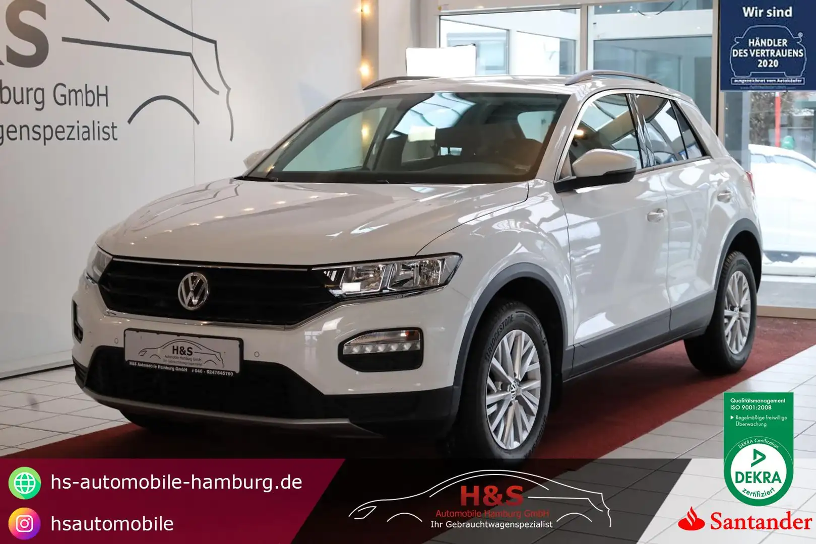 Volkswagen T-Roc 1.0 TSI OPF Style*PDC*CARPLAY*ACC Blanc - 1