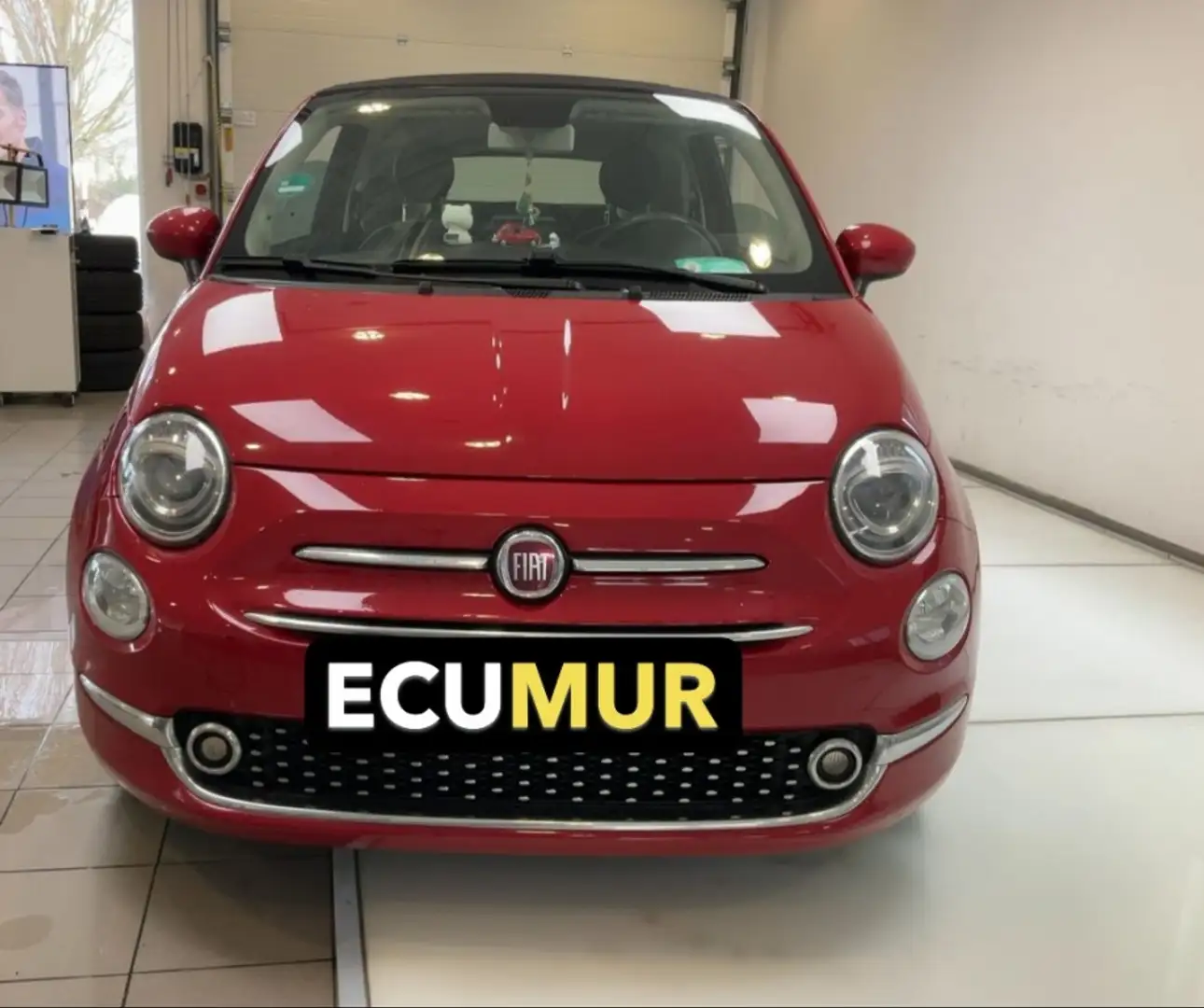 Fiat 500C 1.2 Lounge Rojo - 1