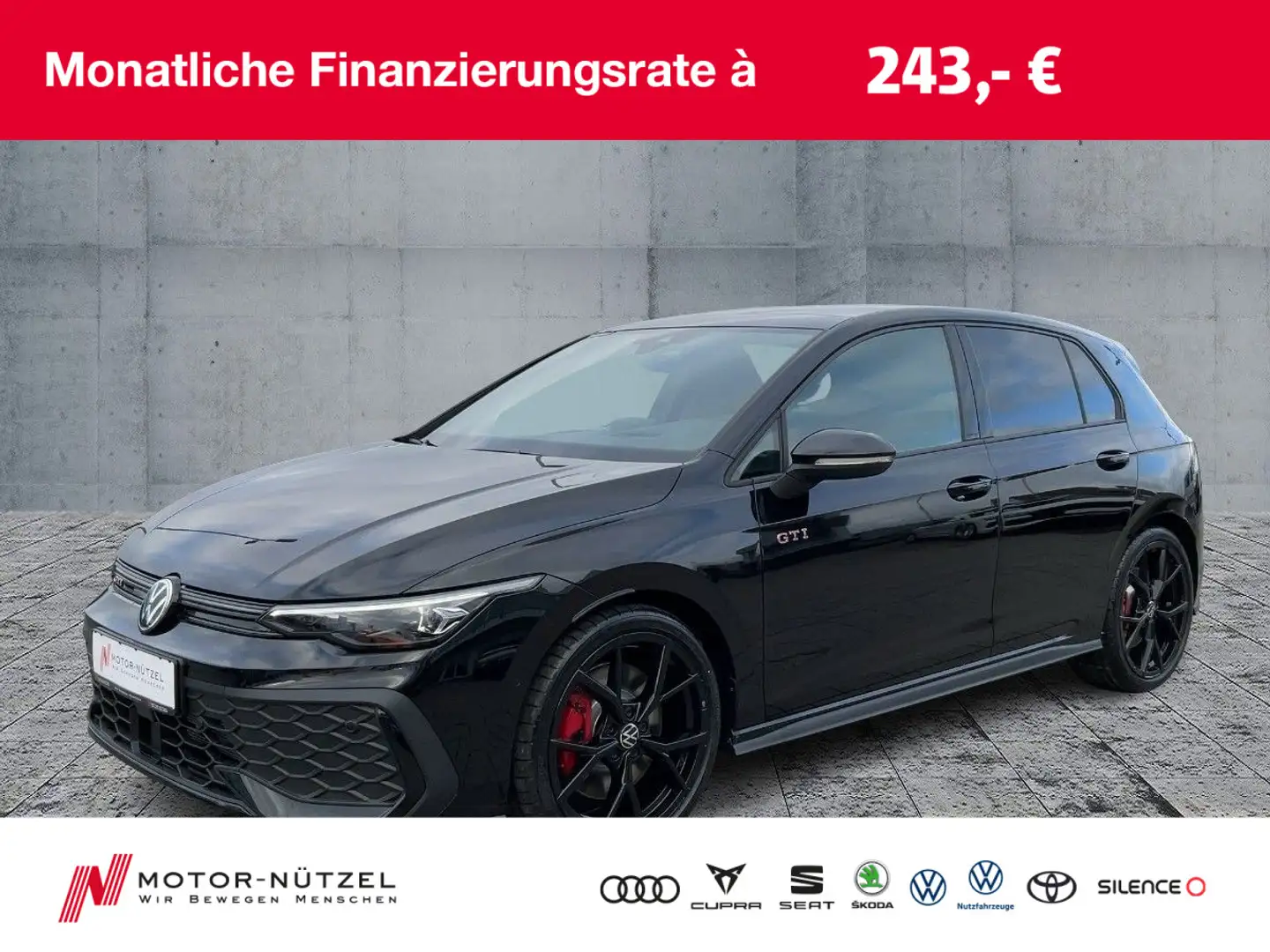 Volkswagen Golf GTI Golf VIII GTI 2.0 TSI DSG MATRIX+NAVI+PANO+19Z Czarny - 1