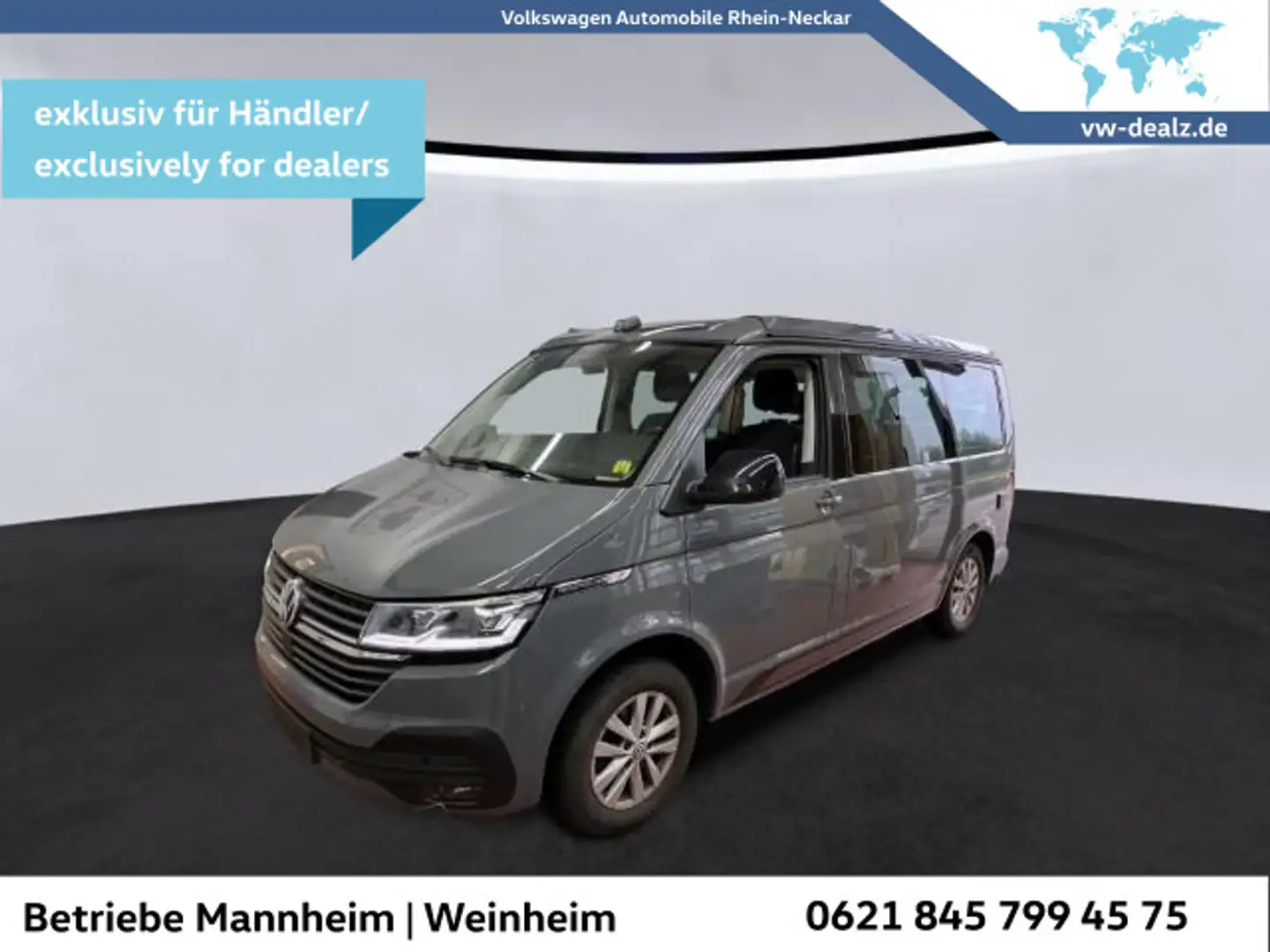 Volkswagen T6 California 2.0 TDI Beach DSG Standheizung AHK Grau - 1