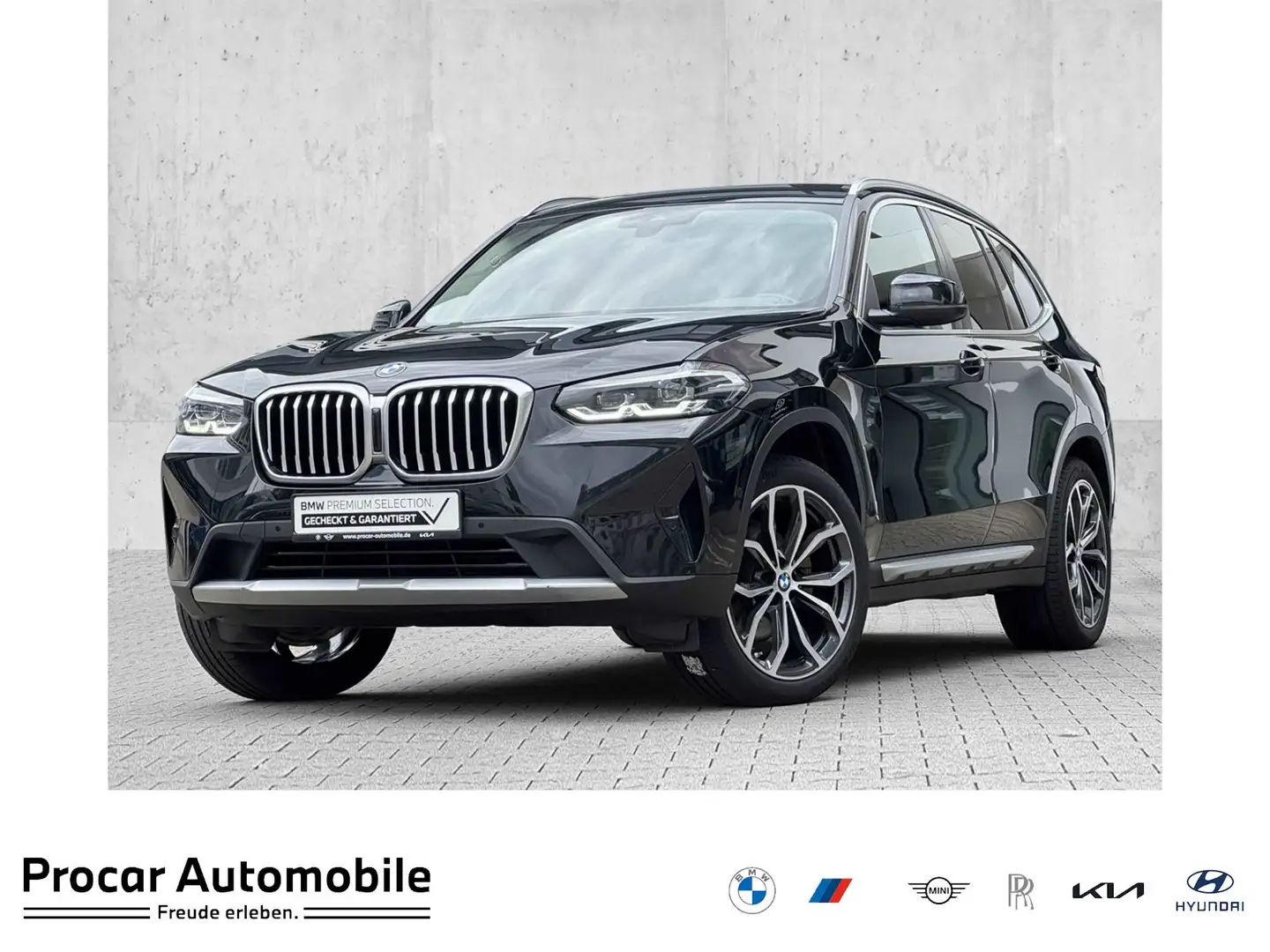 BMW X3 xDrive20d HUD AHK RFK NAVI LED PDC V+H DAB Schwarz - 1