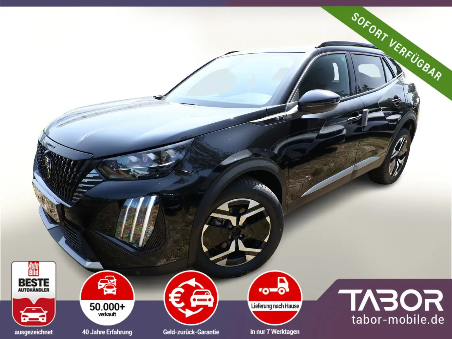 Peugeot 2008 MHEV GT ACC 360° Pano Massage SHZ UVP-35%* Zwart - 2