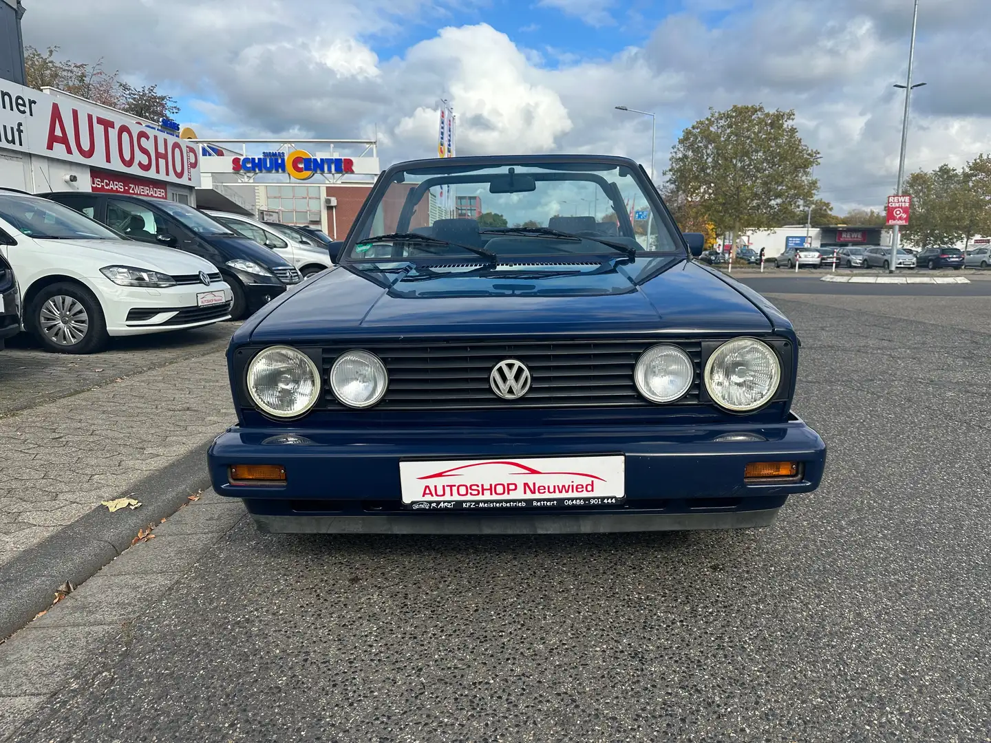 Volkswagen Golf Cabriolet Youngline Karmann *Oldtimer+Rostfrei+Verdeck neu* Blau - 2
