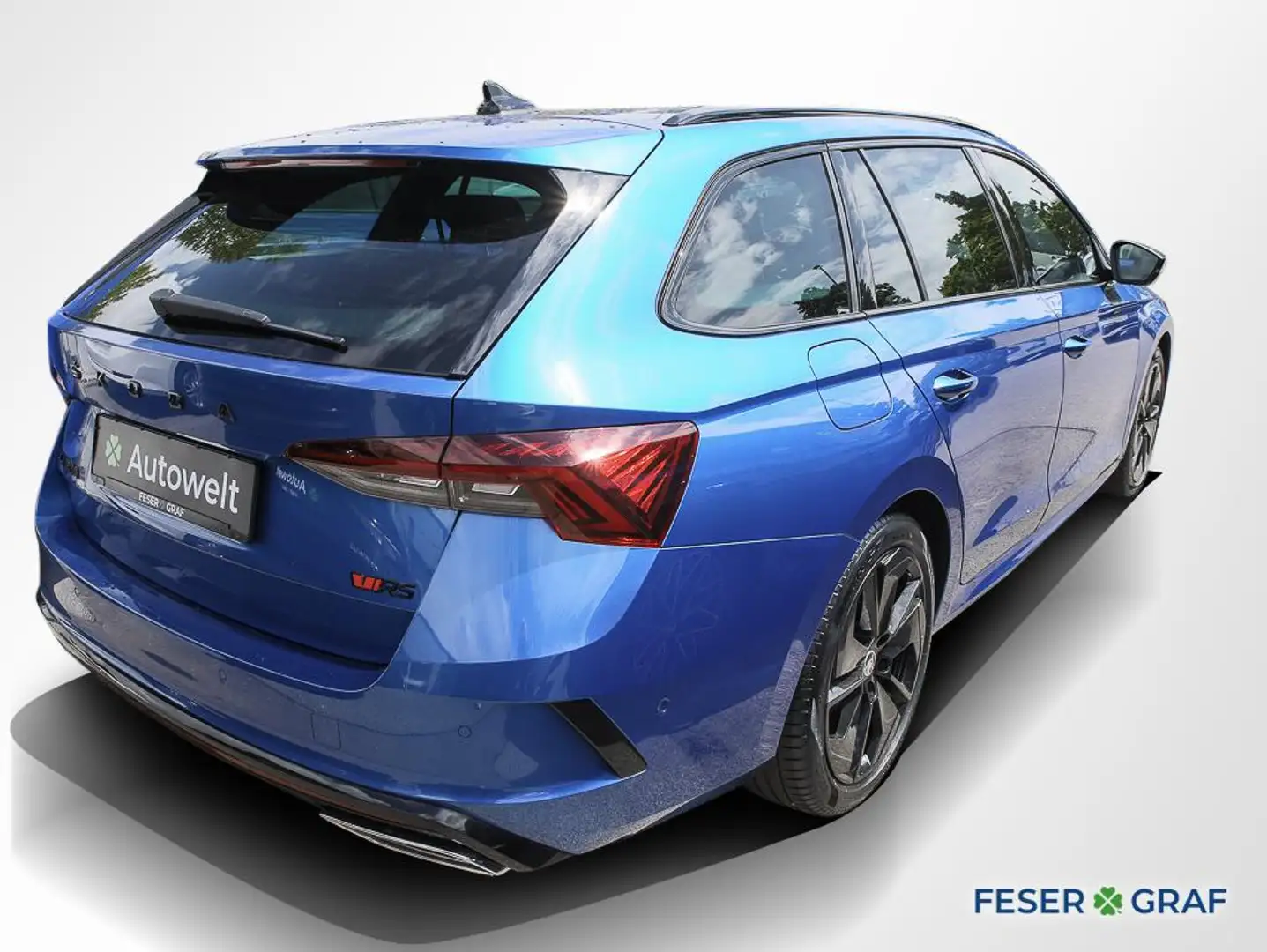 Skoda Octavia Combi RS 2.0 TDI AHK Pano RüKa Standh. Blau - 2