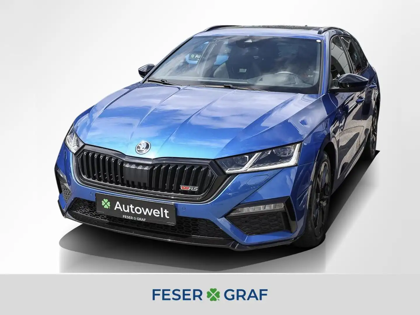 Skoda Octavia Combi RS 2.0 TDI AHK Pano RüKa Standh. Blau - 1