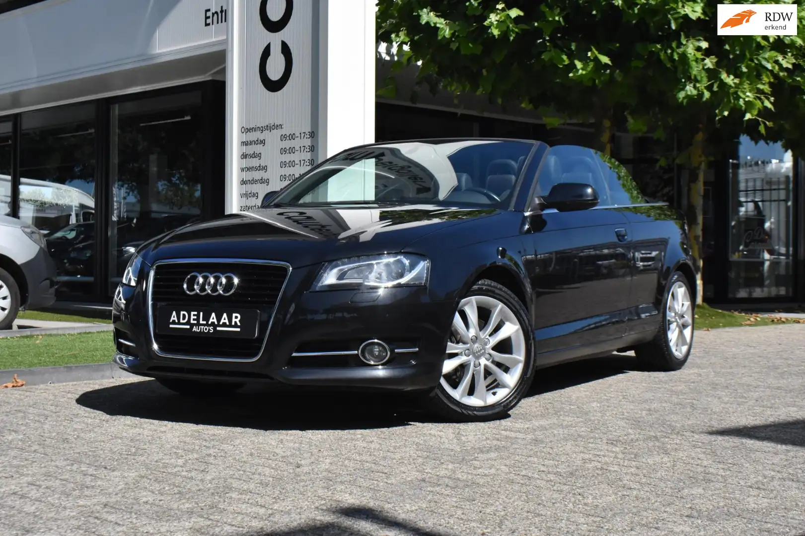 Audi A3 Cabriolet 1.4 TFSI LEDER, CRUISE, STOELVERWARMING, Zwart - 1