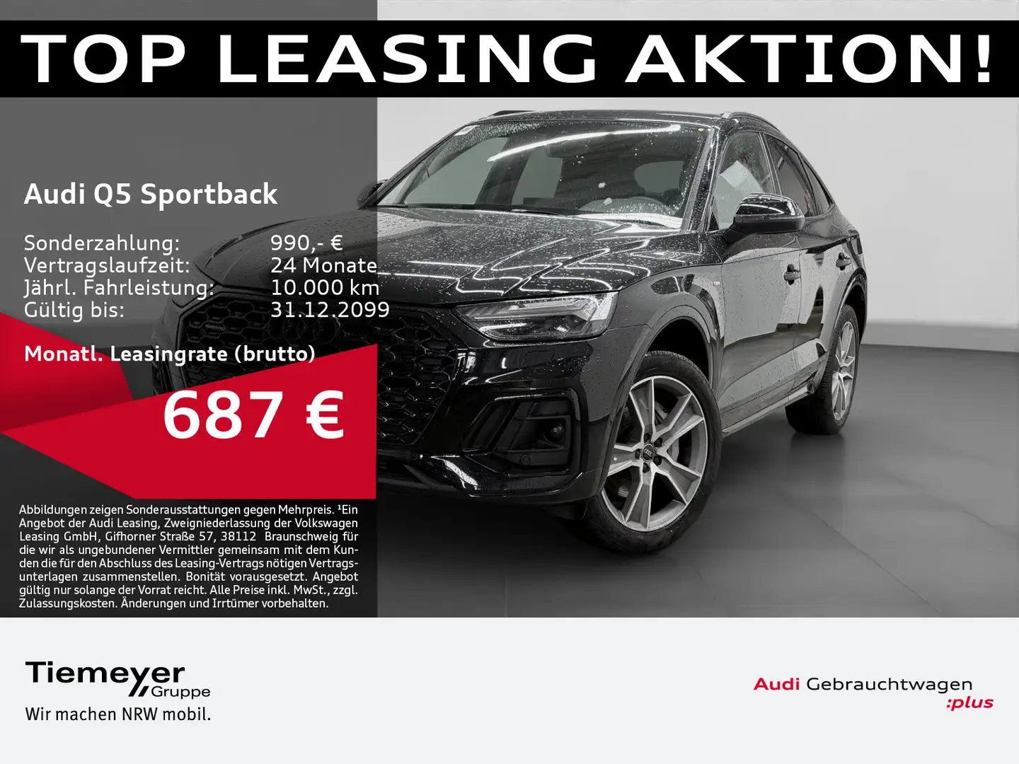 Audi Q5 55 TFSI e Q 2x S LINE LM20 AHK MATR Schwarz - 1