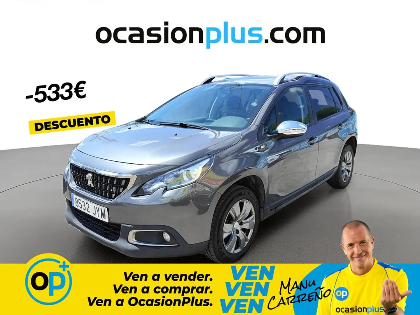 Peugeot 2008 1.2 PureTech Style 82 Gris - 1