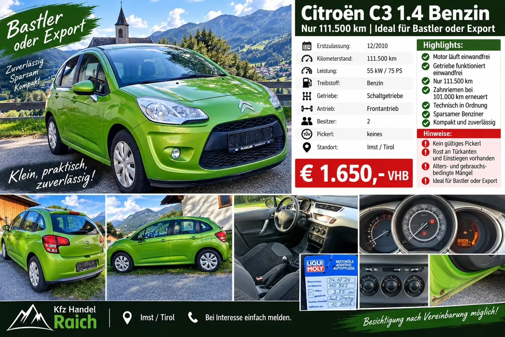 Citroen C3 1,4 Comfort Airdream Ligne Business - 1
