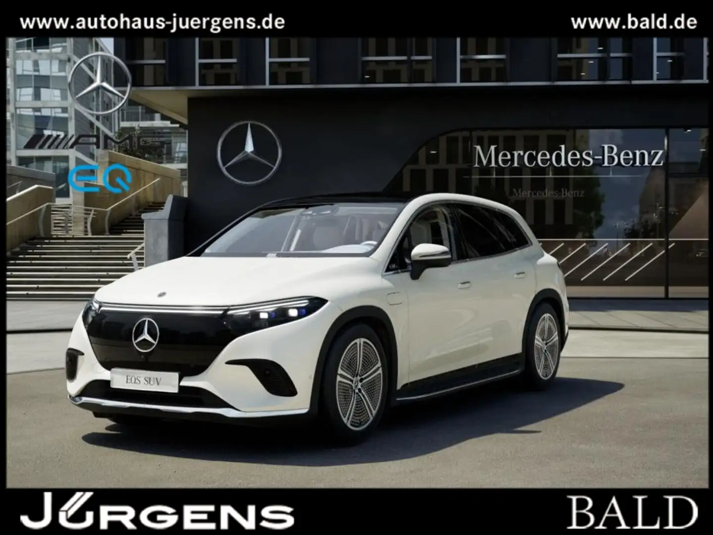 Mercedes-Benz EQS SUV EQS 450+ SUV Hyper/Pano/Burm/Sitzklima/TV-Fond Weiß - 1