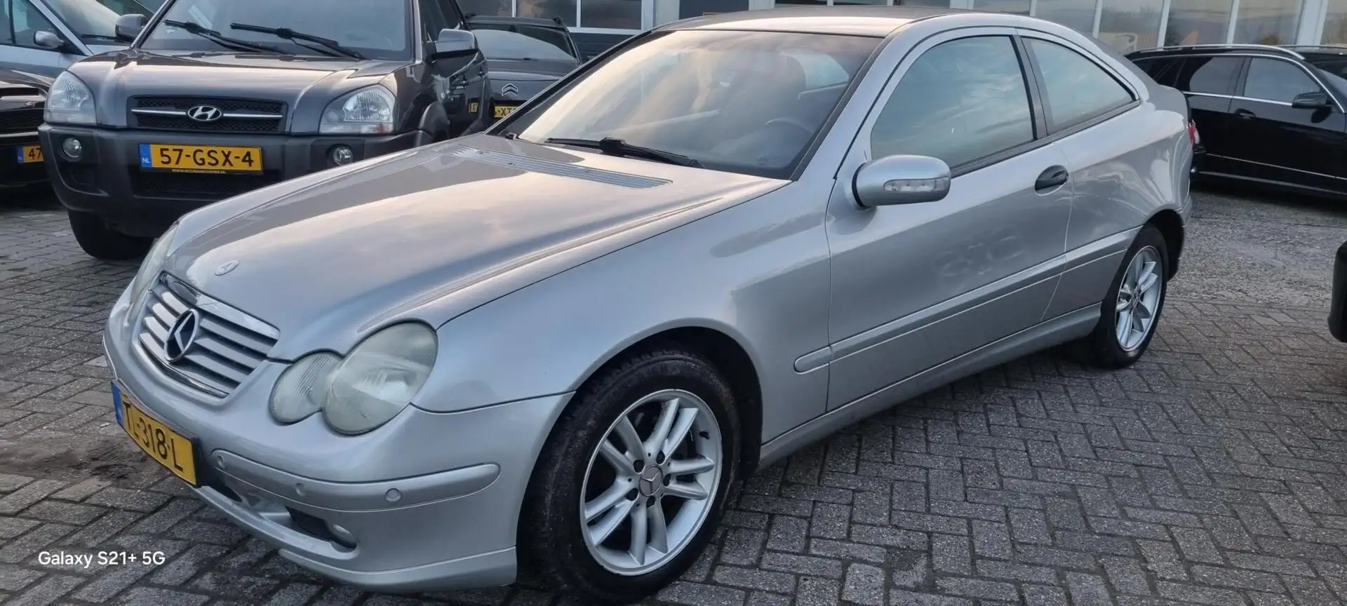 Mercedes-Benz C 180 Sportcoupé K. Amice💢€2199,-💢afgeleverd met nieuwe Gris - 2