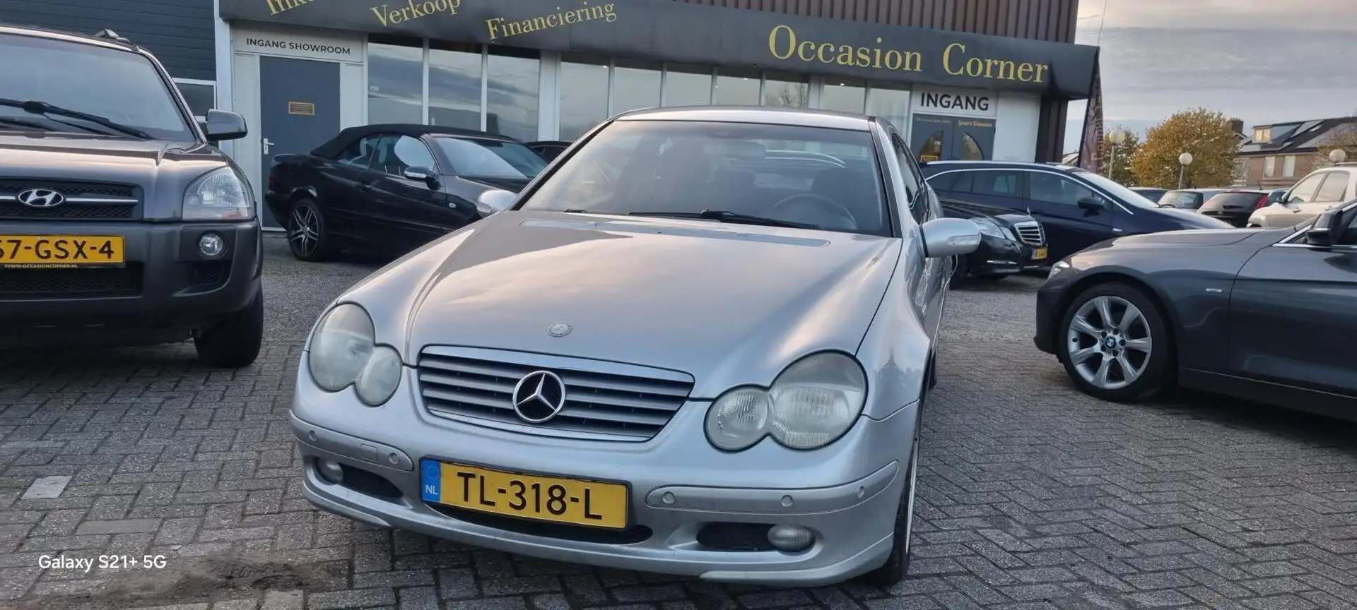 Mercedes-Benz C 180 Sportcoupé K. Amice💢€2199,-💢afgeleverd met nieuwe Gris - 1
