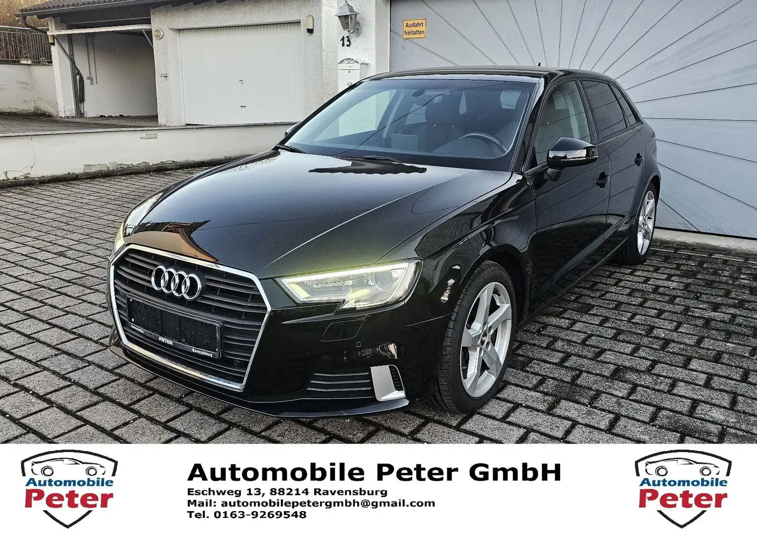 Audi A3 1.6 TDI Sportback sport Navi Standhzg Schwarz - 1