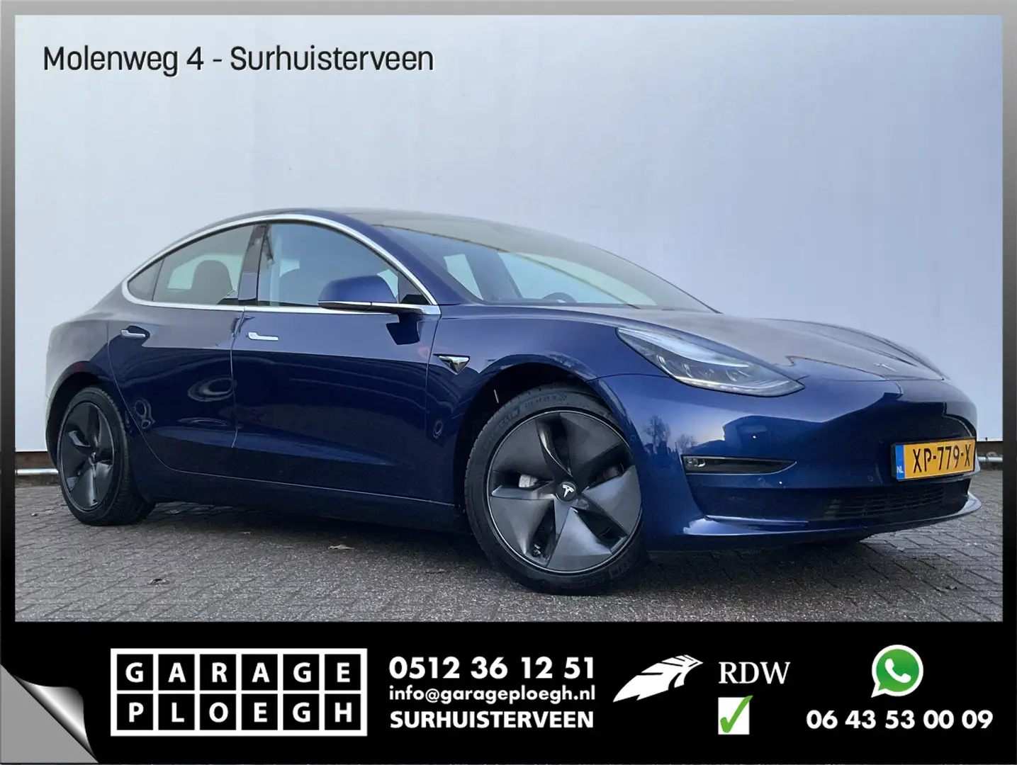 Tesla Model 3 Long Range AWD 75 kWh Autopilot Leer Camera Stoelv Azul - 1