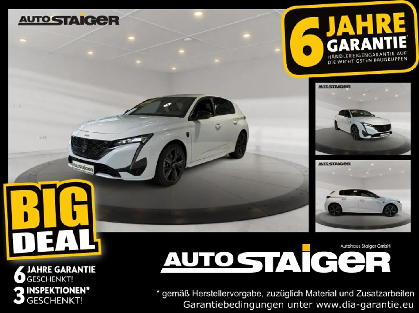 Peugeot 308 1.2 145 GT Sitzheizung+360 Kamera Weiß - 1