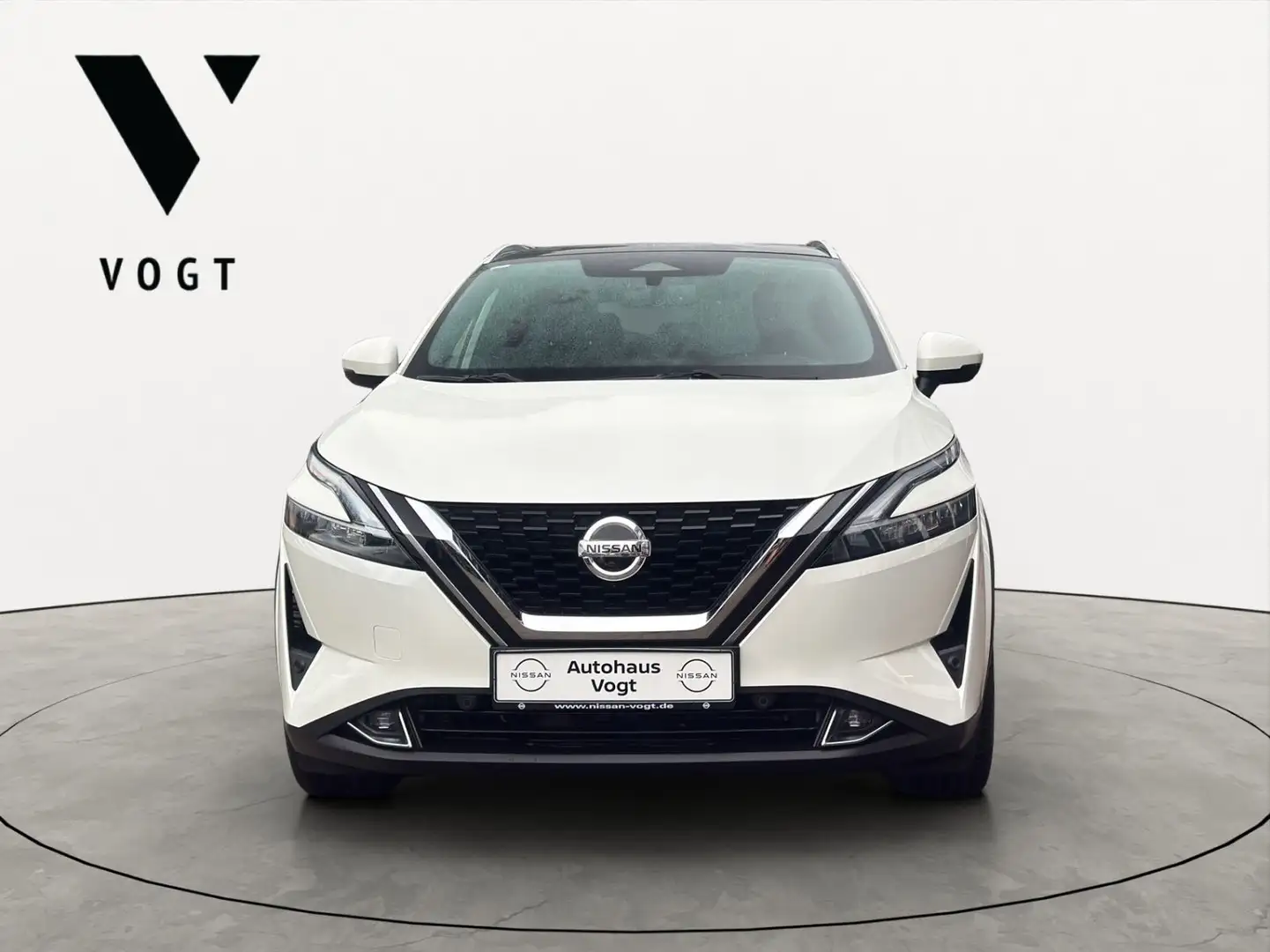 Nissan Qashqai °AUTOMAT°J12°TEKNA+°LEDER°BOSE°AHK°PANORA Weiß - 2