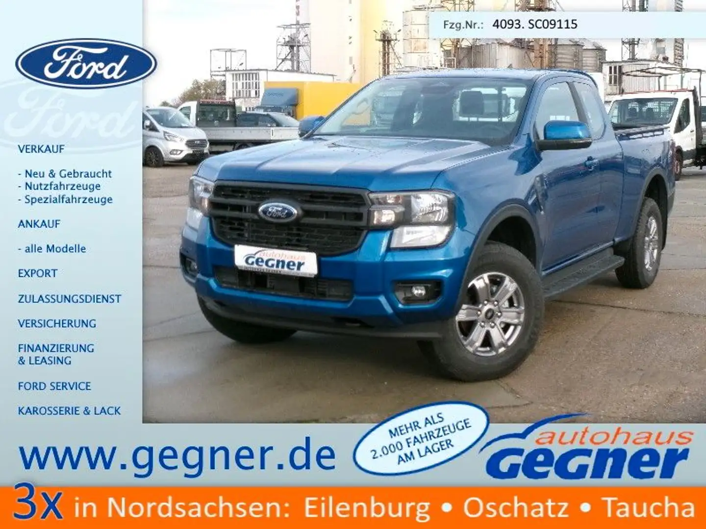 Ford Ranger XLT 2.0L AT 4x4 ExtraKab AHK Nav WiPa Kam Blau - 1