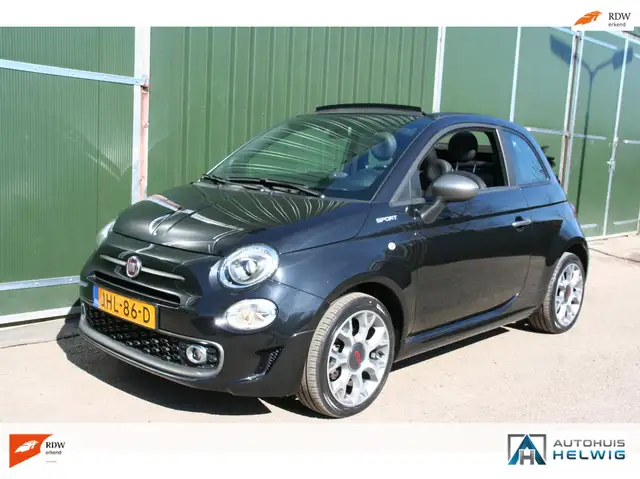 Fiat 500C 1.0 Hybrid Sport, AIRCO, NAVIGATIE, HALF LEER.