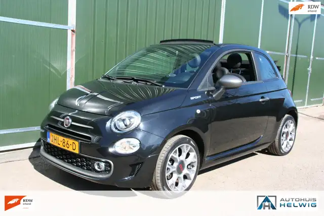 Fiat 500C 1.0 Hybrid Sport, AIRCO, NAVIGATIE, HALF LEER.