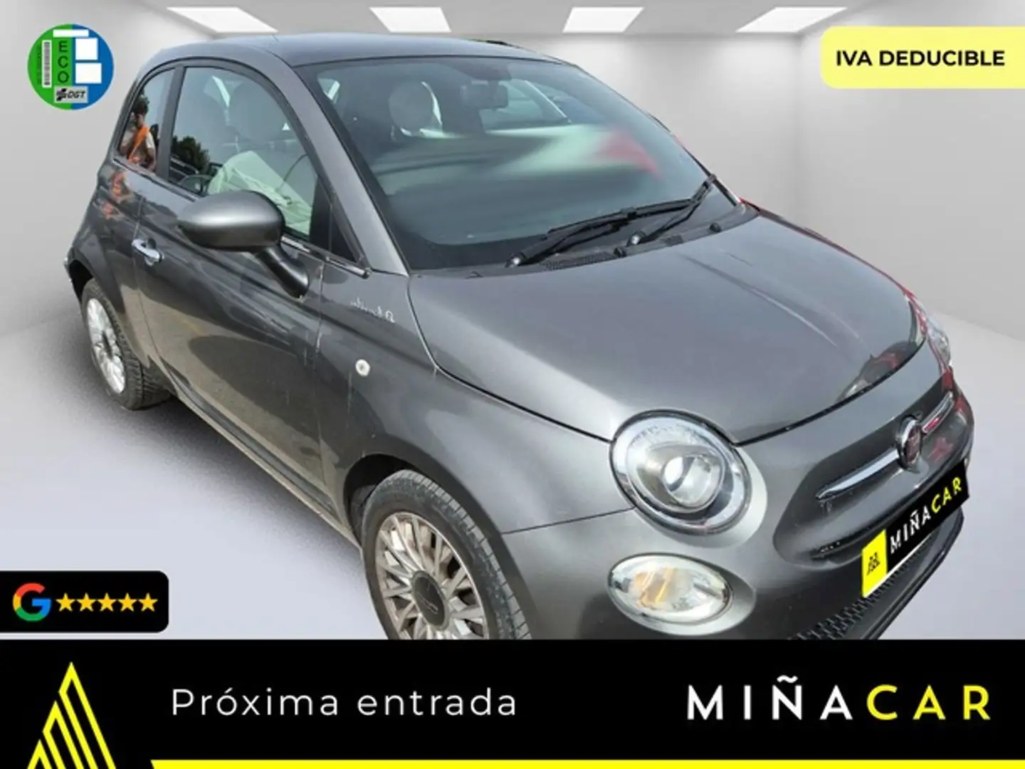Fiat 500 1.0 Hybrid Dolcevita 52kW Grijs - 1