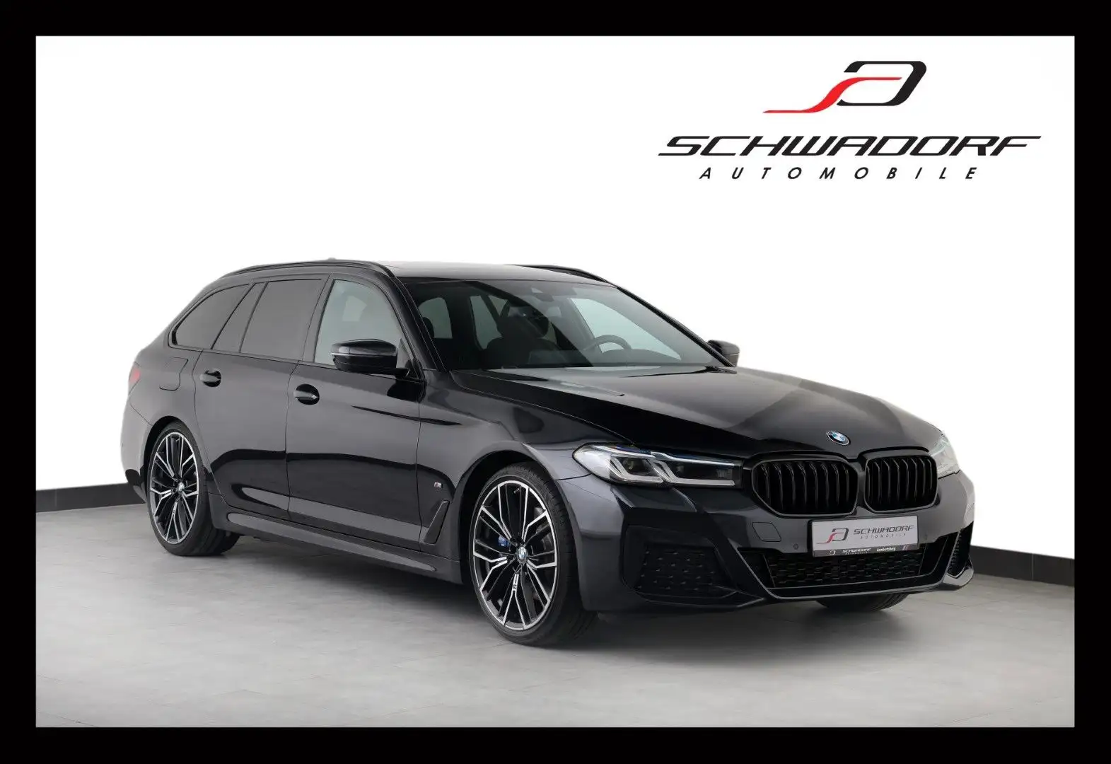 BMW 520 d Touring M Sport PANO HUD LASER RFK 20" Schwarz - 1